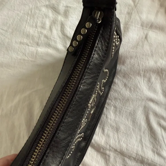 HARLEY-DAVIDSON Vintage Y2K Black Studded Women's Bag - Picture 2 of 10